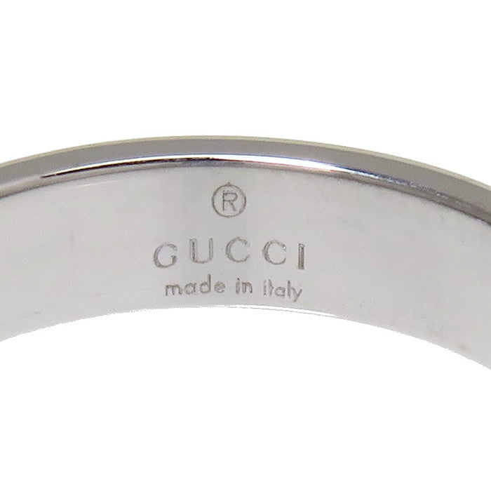 9号【GUCCI/グッチ】 リング・指輪 アイコン スリムリング K18WG
