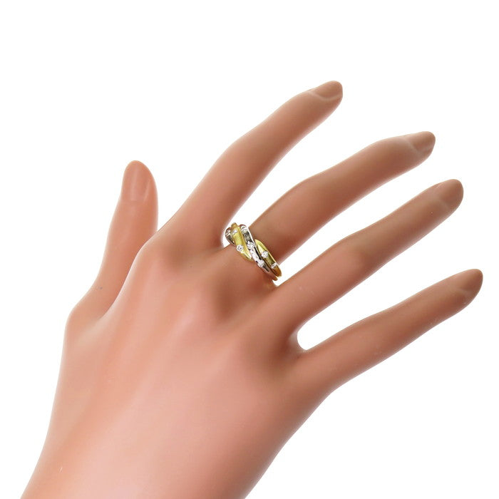 13号 コンビカラー ダイヤモンド 計0.30ct リング・指輪 K18ゴールド