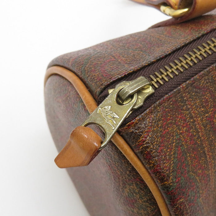 ETRO/エトロ】 ミニボストン ペイズリー柄 ハンドバッグ PVC