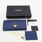 【PRADA/プラダ】 1MH132 カードケース付 長財布 サフィアーノレザー ブルー ユニセックス【中古】【真子質店】




【TTx】