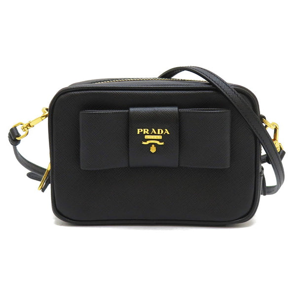 PRADA/プラダ】 フィオッコ 1N1674 ショルダーバッグ サフィアーノレザー ブラック レディース【中古】【真子質店】【BL】 【 –  真子質店 PawnShopMAKO