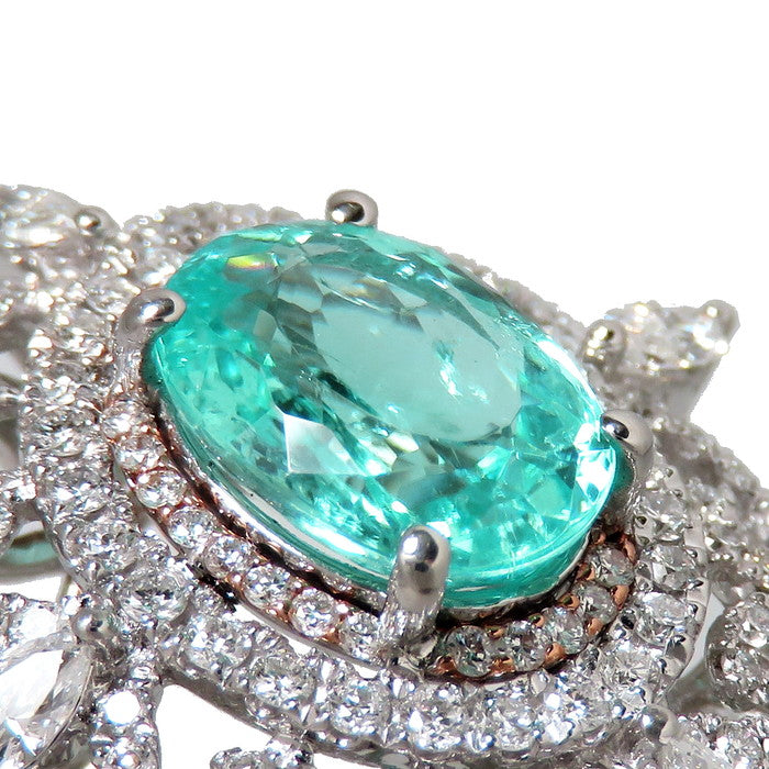 ★★最終特価品 12号 透かしデザイン パライバトルマリン 2.10ct ダイヤモンド 計0.85ct リング・指輪 Pt900プラチナ/K18PGピンクゴールド 18金 8.9g レディース
【中古】【真子質店】




【DDxx】