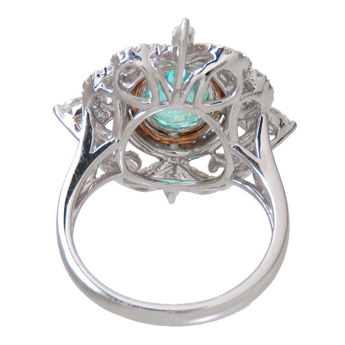 ★★最終特価品 12号 透かしデザイン パライバトルマリン 2.10ct ダイヤモンド 計0.85ct リング・指輪 Pt900プラチナ/K18PGピンクゴールド 18金 8.9g レディース
【中古】【真子質店】




【DDxx】