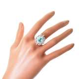 ★★最終特価品 12号 透かしデザイン パライバトルマリン 2.10ct ダイヤモンド 計0.85ct リング・指輪 Pt900プラチナ/K18PGピンクゴールド 18金 8.9g レディース
【中古】【真子質店】




【DDxx】