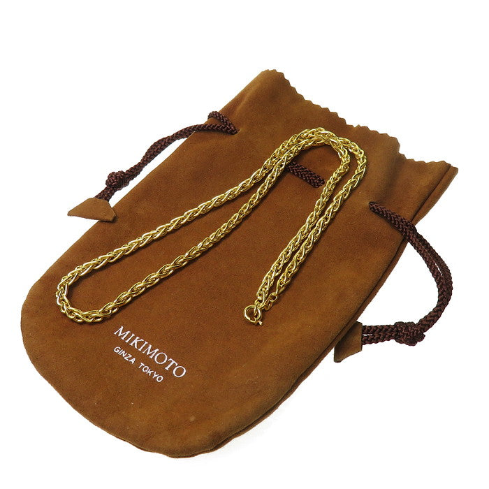 美品 ミキモト　ネックレス　チェーンのみ　K18 MIKIMOTO/ミキモト】 デザインチェーン チェーンのみ ネックレス K18