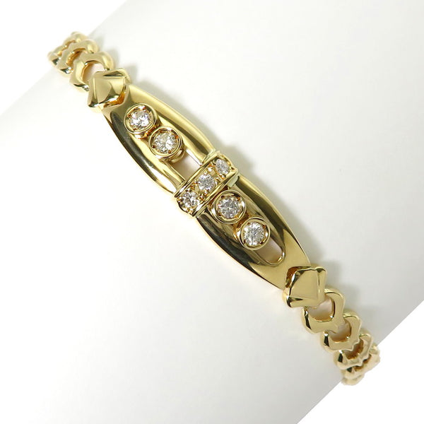 ダイヤモンド（可動式） 計0.31ct ブレスレット K18ゴールド 18金 13.0