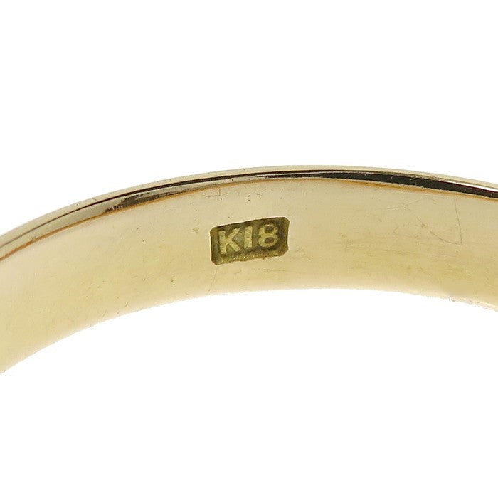 20.5号 甲丸 リング・指輪 K18ゴールド 18金 4.0g ユニセックス 【中古 