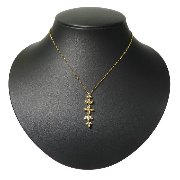 金 18k ペンダント ダイヤモンドトップ (ビーズ) ダイヤモンド 計0.24ct ペンダントトップ K18ゴールド 18金 3.2g