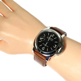 【PANERAI/パネライ】 ルミノール Pam00111 仕上げ済 裏スケルトン 腕時計 ステンレススチール/ブラウン革ベルト 手巻き ブラック文字盤 メンズ
【中古】【真子質店】【BL】




【Maxxx】