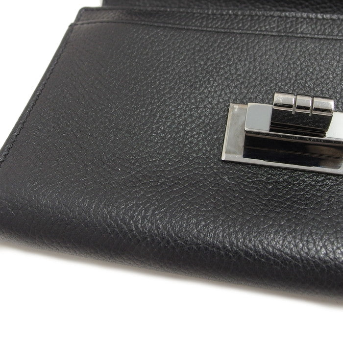 CHANEL/シャネル】 2.55ライン 二つ折り財布/キャビアスキン ブラック