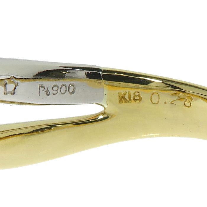 11号【HOSHInoSUNA/星の砂】 仕上げ済　　 ダイヤモンド（推定F-VSクラス） 0.28ct リング・指輪 K18ゴールド 18金/Pt900プラチナ 8.3g レディース
【中古】【真子質店】




【DMax】