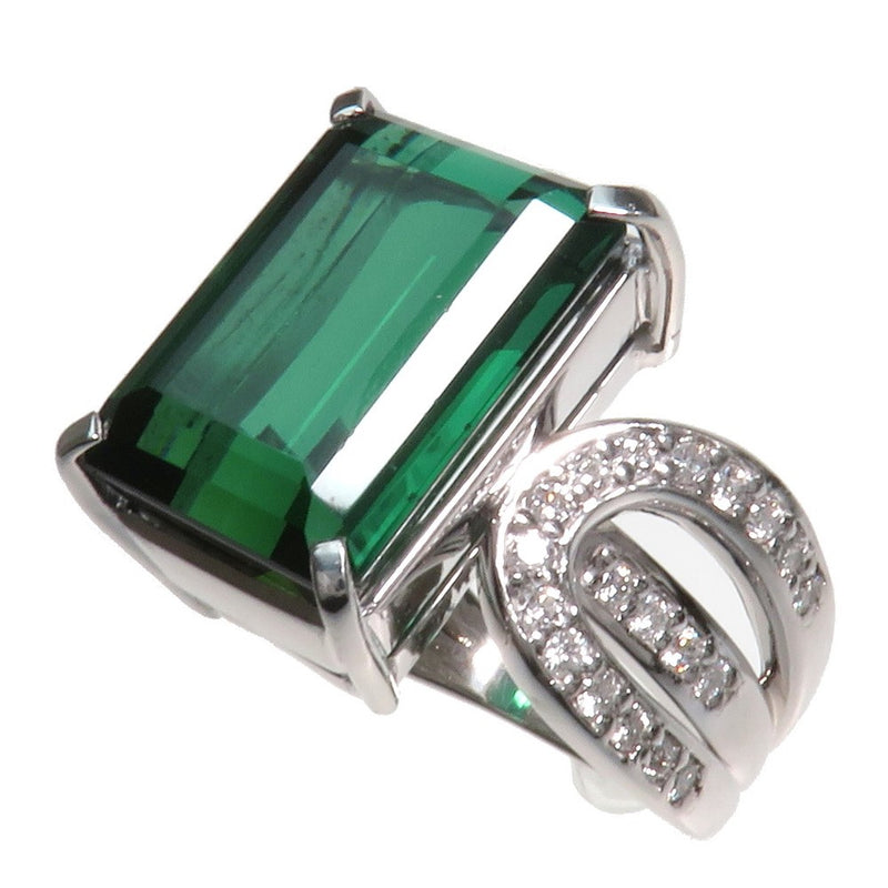 12号 グリーントルマリン 13.5ct ダイヤモンド 計0.46ct リング・指輪 Pt900プラチナ 14.9g レディース
【中古】【真子質店】




【KTx】