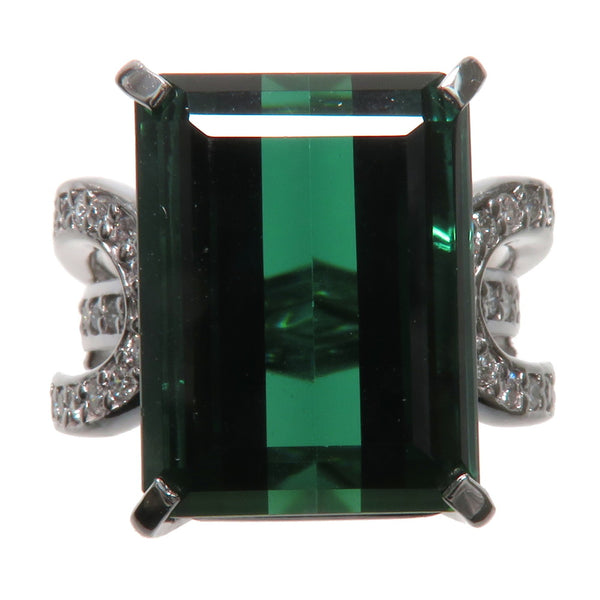 12号 グリーントルマリン 13.5ct ダイヤモンド 計0.46ct リング・指輪 Pt900プラチナ 14.9g レディース
【中古】【真子質店】




【KTx】
