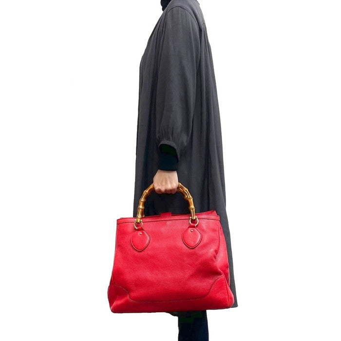 GUCCI トートバッグ　赤 GUCCI 赤 バック 2wayトートバッグ