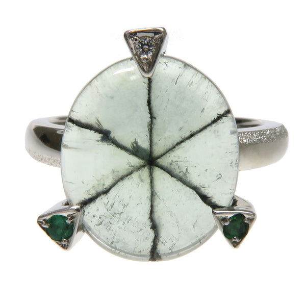 15号 【田代和美/kazumi image】 トラピッチェエメラルド 5.42ct ダイヤモンド 0.01ct エメラルド(2石) 計0.03ct リング・指輪 Pt900プラチナ 9.0g ブラック レディース
【中古】【真子質店】




【MoTx】