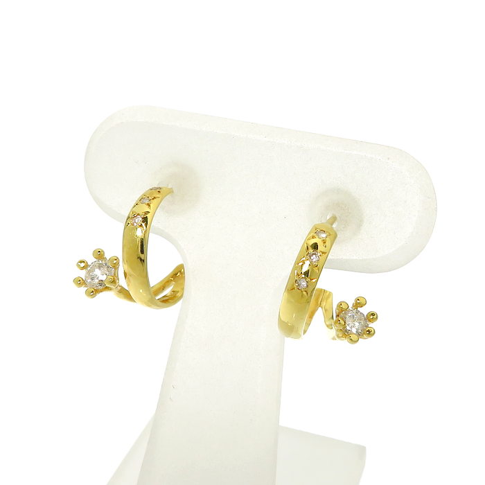 ダイヤモンド 計0.19ct ピアス K18ゴールド 18金 1.8g レディース
【中古】【真子質店】




【ITI】