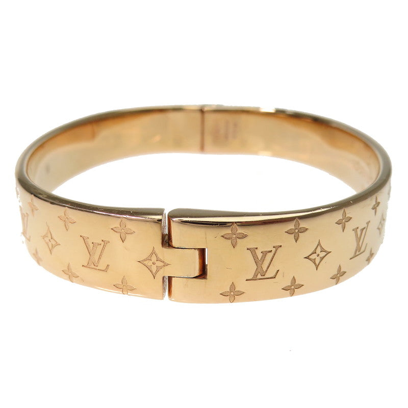 【LOUIS VUITTON/ルイ・ヴィトン】 バングル カフ ナノグラム メタル 29.2g M00254 ピンクゴールドメッキ レディース,  【中古】【真子質店】【GD】, 【MaYMa】