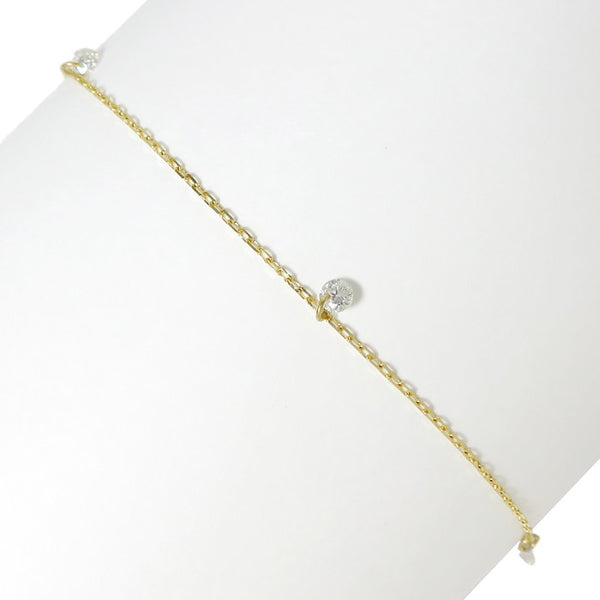 AHKAH/アーカー】 ビンドゥ ダイヤモンド3P ブレスレット K18ゴールド