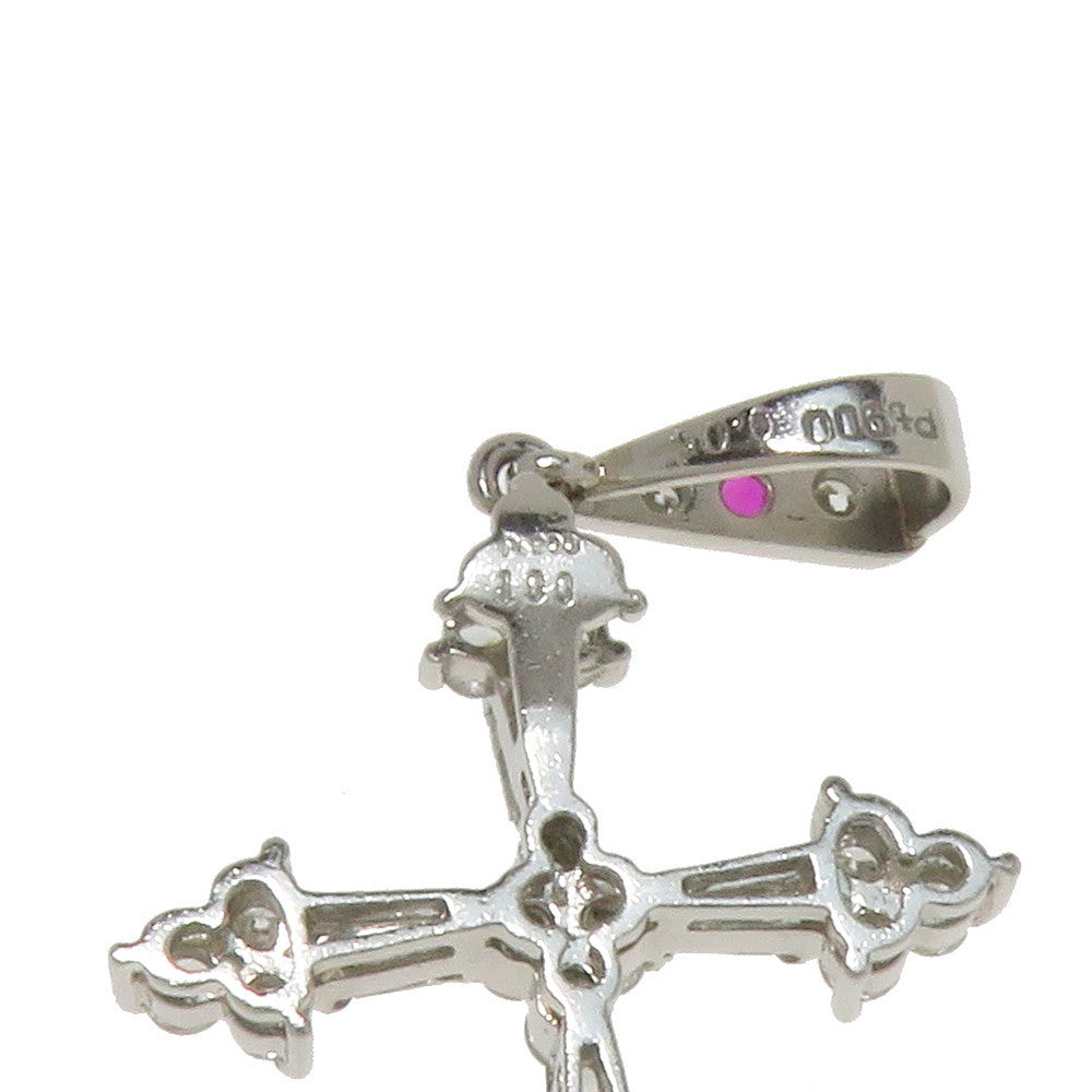 ダイヤモンド 計1.00ct ルビー 0.05ct ペンダントトップ Pt900プラチナ
