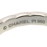 シャネル マトラッセ リング スモール #49 Pt950【22269】 CHANEL - シャネル マトラッセ リング スモール #49 Pt950 新品
