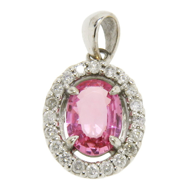 ピンクサファイア 0.85ct ダイヤモンド 計0.16ct ペンダントトップ K18WGホワイトゴールド 18金 1.5g シルバー レディース
【中古】【真子質店】




【Tx】