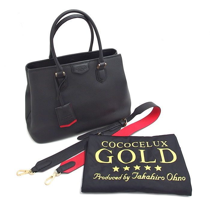 【COCOCELUX GOLD/ココセリュックスゴールド】 2way  トートバッグ レザー ブラック レディース【中古】【真子質店】




【Ixx】