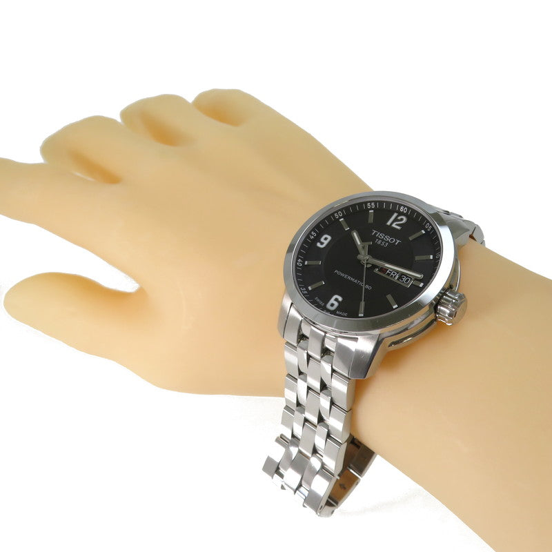自動巻きティソ　Tissot 腕時計　powermatic シルバー　自動巻き