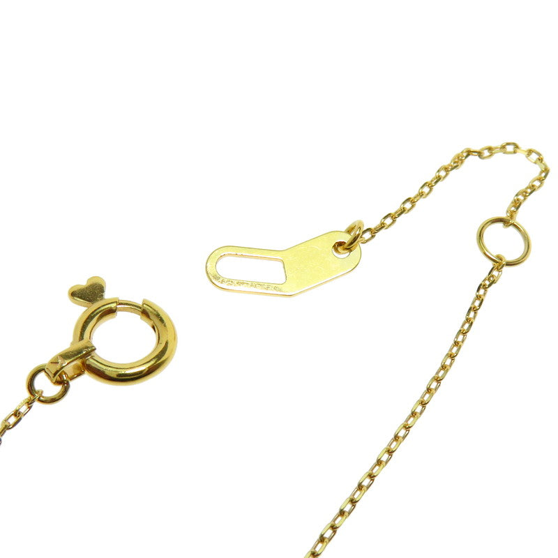 K18 ゴールド ダイヤ計0.60ct リボン デザイン ネックレス　a中古品です
