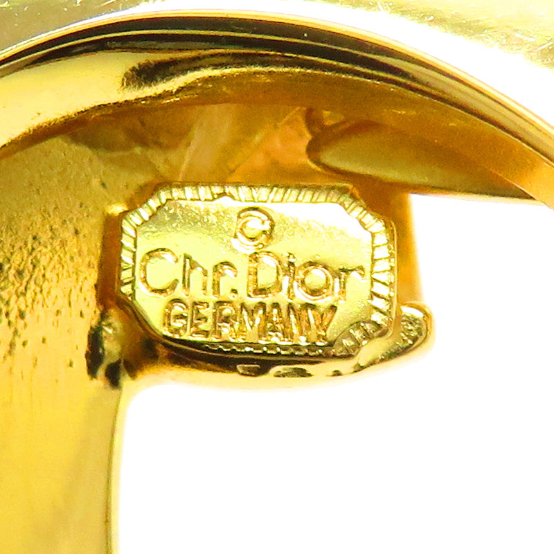 Christian Dior/クリスチャンディオール】 リボンモチーフ ブローチ GP 