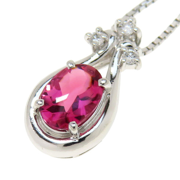 ピンクトルマリン 1.02ct ダイヤモンド 計0.07ct ネックレス Pt850プラチナ/Pt900プラチナ 6.8g 40cm シルバー レディース
【中古】【真子質店】




【TIx】