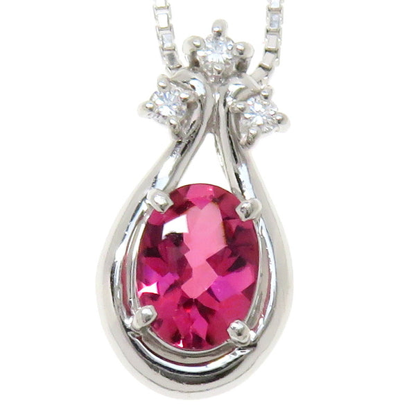 ピンクトルマリン 1.02ct ダイヤモンド 計0.07ct ネックレス Pt850プラチナ/Pt900プラチナ 6.8g 40cm シルバー レディース
【中古】【真子質店】




【TIx】