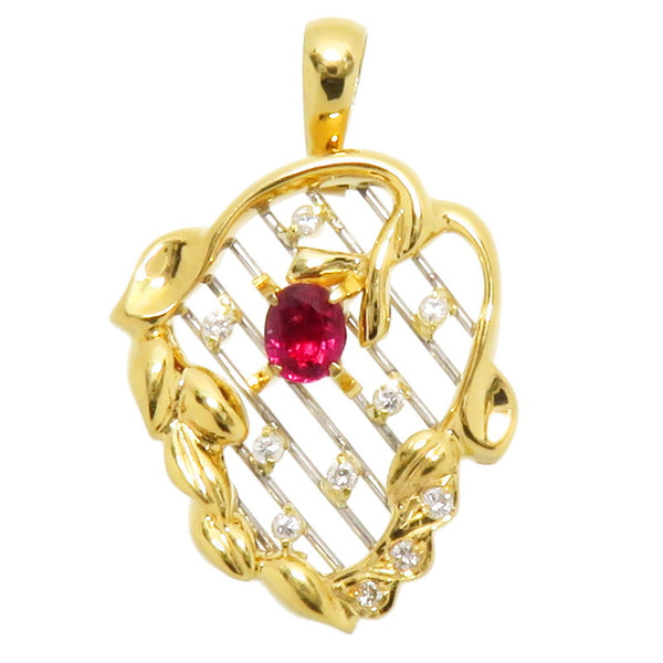 ★★最終特価品 ルビー 0.47ct ダイヤモンド 計0.13ct ペンダントトップ K18ゴールド 18金/Pt900プラチナ 4.7g ゴールド シルバー レディース
【中古】【真子質店】




【TKMo】