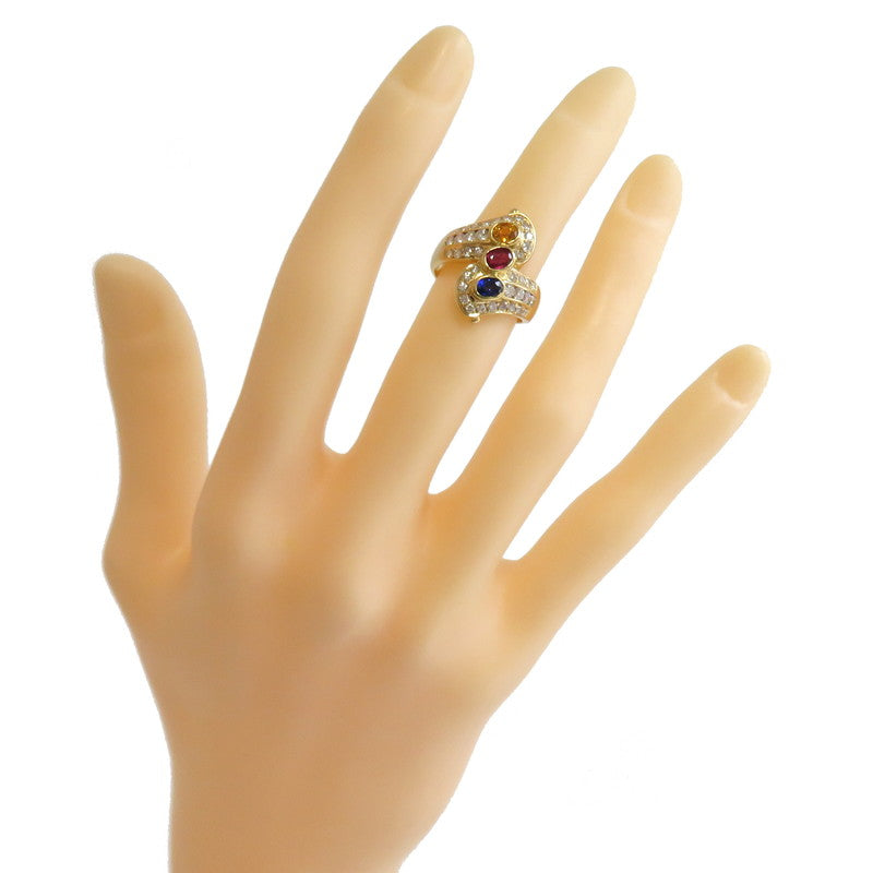 10号 ルビー 0.20ct サファイア(イエロー/ブルー) 計0.60ct ダイヤモンド 計0.75ct リング・指輪 K18ゴールド 18金 6.8g イエロー ブルー ゴールド レディース
【中古】【真子質店】




【MoMox】