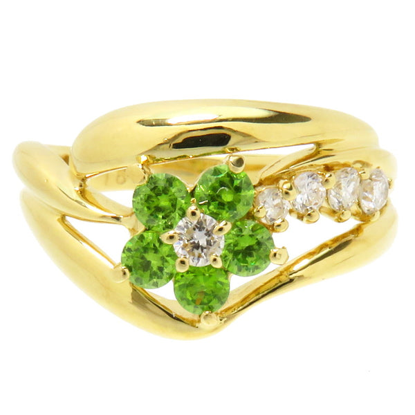 12.5号 花 デマントイドガーネット 計0.37ct ダイヤモンド 計0.16ct リング・指輪 K18ゴールド 18金 5.0g ゴールド ホワイト レディース
【中古】【真子質店】




【DIMi】