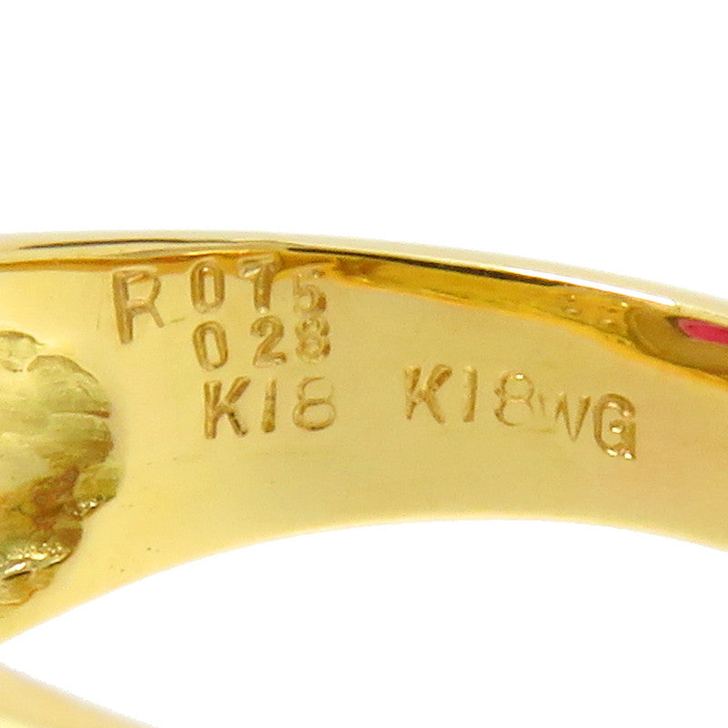 K18WG ダイヤモンドリング 750 18k  18金 指輪 ホワイトゴールドリング