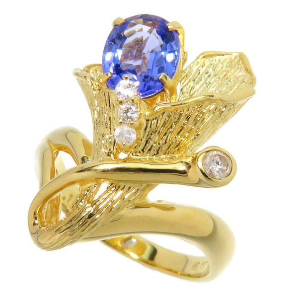 ★★最終特価品 11.5号 植物 タンザナイト 1.09ct ダイヤモンド 計0.10ct リング・指輪 K18ゴールド 18金 6.0g ゴールド ホワイト レディース
【中古】【真子質店】




【MaYMa】