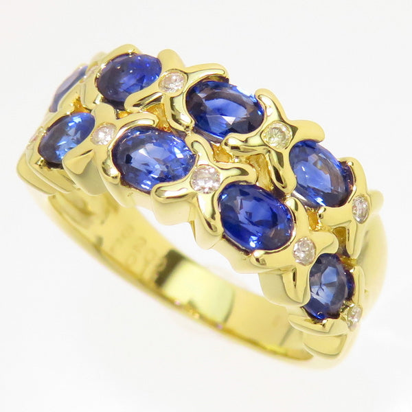 ★★最終特価品 11号 サファイア(8P) 計2.00ct ダイヤモンド 計0.11ct リング・指輪 K18ゴールド 18金 6.7g ゴールド レディース
【中古】【真子質店】




【DxK】