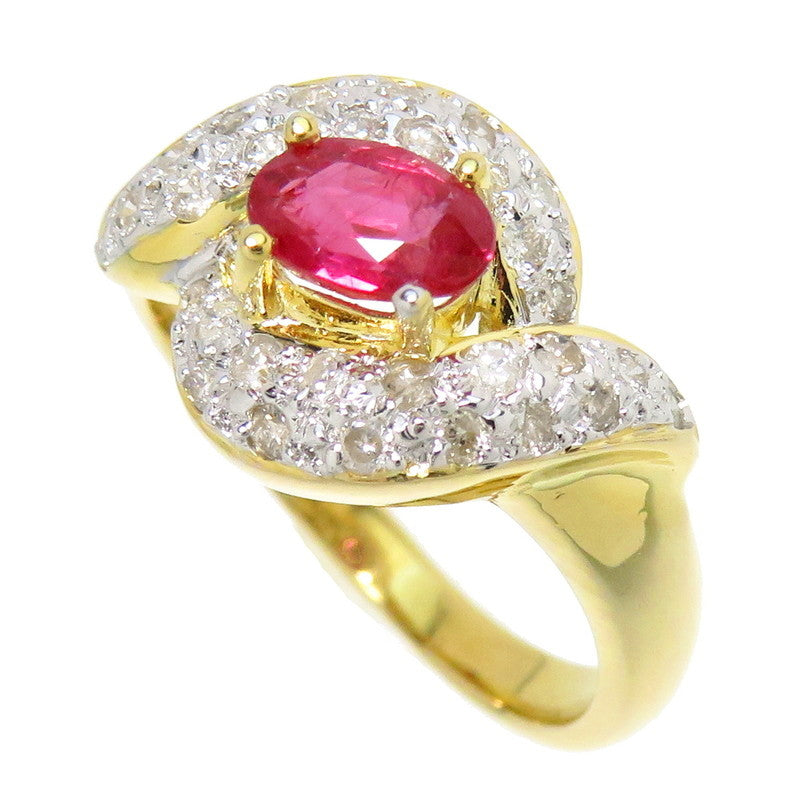 11号 一粒　コンビ ルビー 0.60ct ダイヤモンド 計0.40ct リング・指輪 K18ゴールド 18金/K18WGホワイトゴールド 18金 5.2g ピンク ゴールド レディース
【中古】【真子質店】




【MaIS】