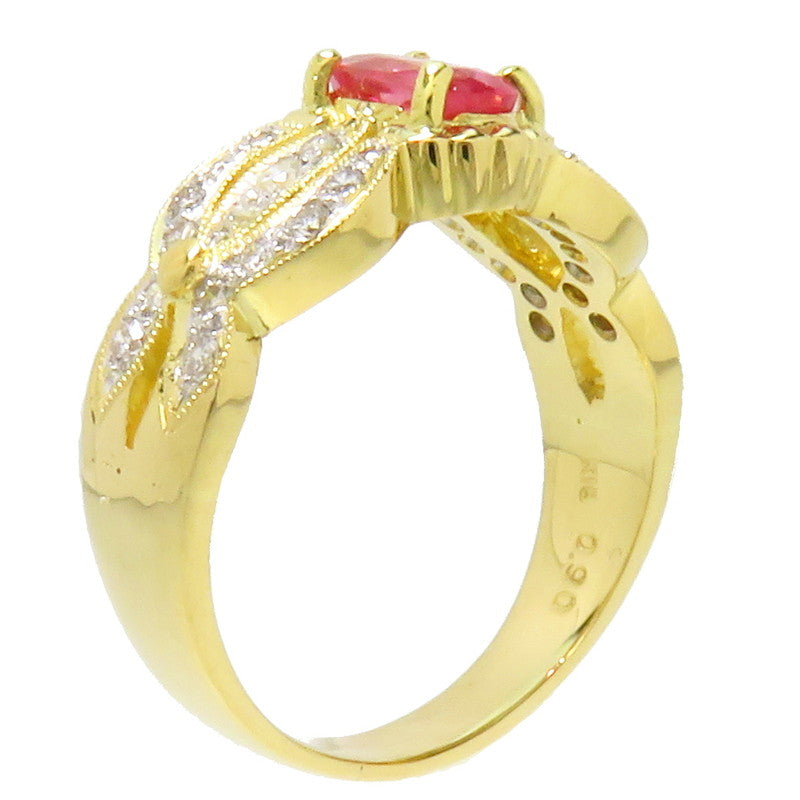 12号 一粒 ピンクトルマリン 0.90ct ダイヤモンド 計0.35ct リング・指輪 K18ゴールド 18金 5.9g ゴールド ホワイト レディース
【中古】【真子質店】




【MaSY】