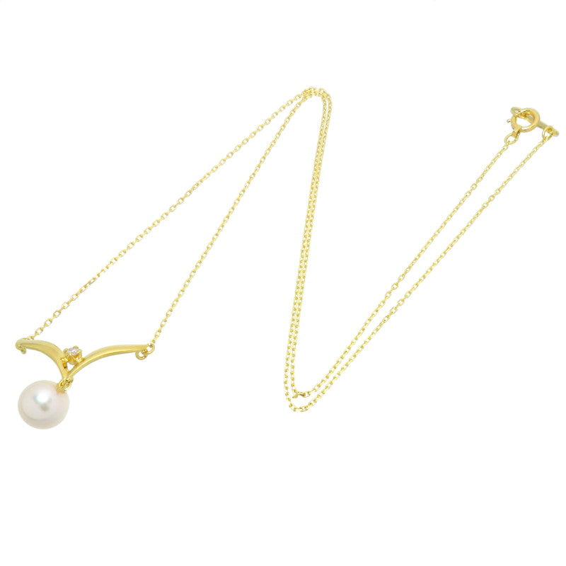 【MIKIMOTO/ミキモト】 ダイヤモンド入り V字 アコヤパール ダイヤモンド ネックレス K18ゴールド 18金 2.5g 41.5cm レディース
【中古】【真子質店】




【IDMa】