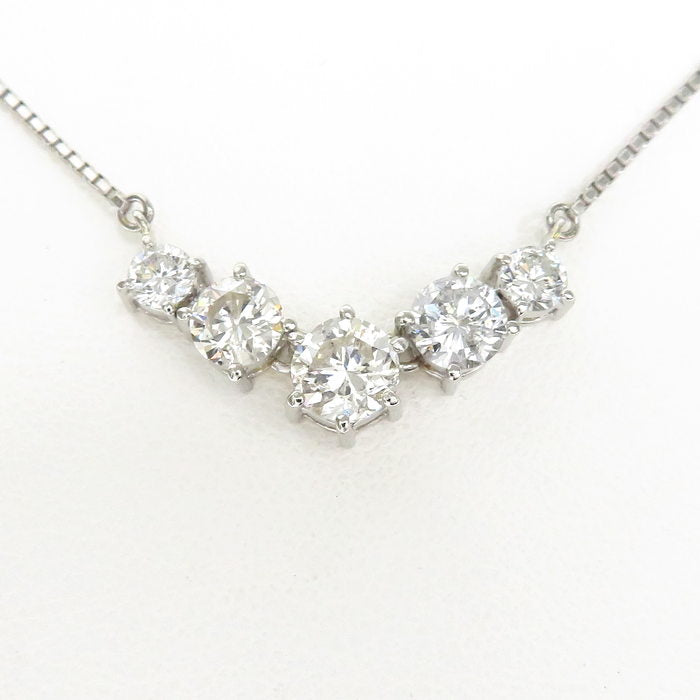 ダイヤモンド 0.74ct ダイヤモンド（4P） 計1.32ct ネックレス Pt850プラチナ 6.1g 42cm レディース
【中古】【真子質店】




【SSx】