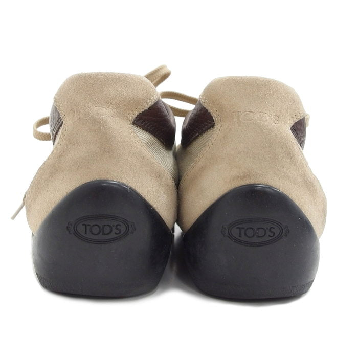 TOD'S/トッズ】 スニーカー キャンバス/スエード ベージュ メンズ