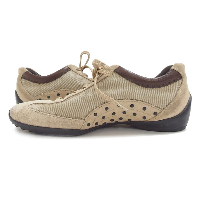 TOD'S/トッズ】 スニーカー キャンバス/スエード ベージュ メンズ