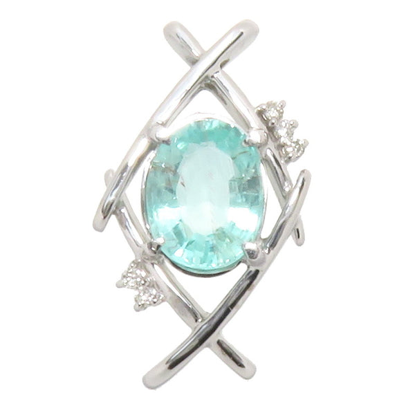 パライバTL パライバトルマリン 1.83ct ダイヤモンド 計0.05ct ペンダントトップ K18WGホワイトゴールド 18金 3.0g レディース
【中古】【真子質店】




【IITT】