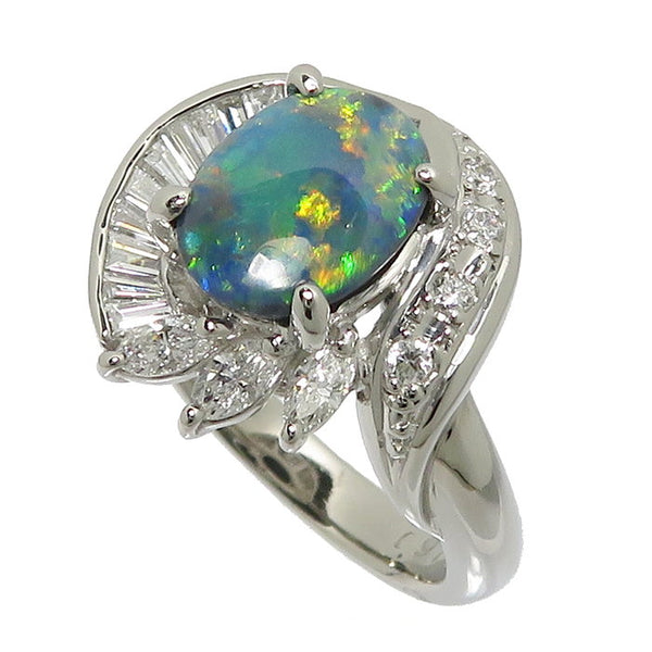 7号 ブラックオパール 0.91ct ダイヤモンド 計0.52ct リング・指輪 Pt900プラチナ 7.4g レディース
【中古】【真子質店】




【DSMo】