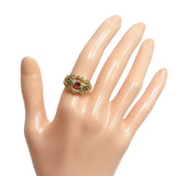 10号 ルビー 0.35ct エメラルド 0.04ct サファイア 0.05ct リング・指輪 K18ゴールド 18金 5.0g レディース
【中古】【真子質店】




【TYx】