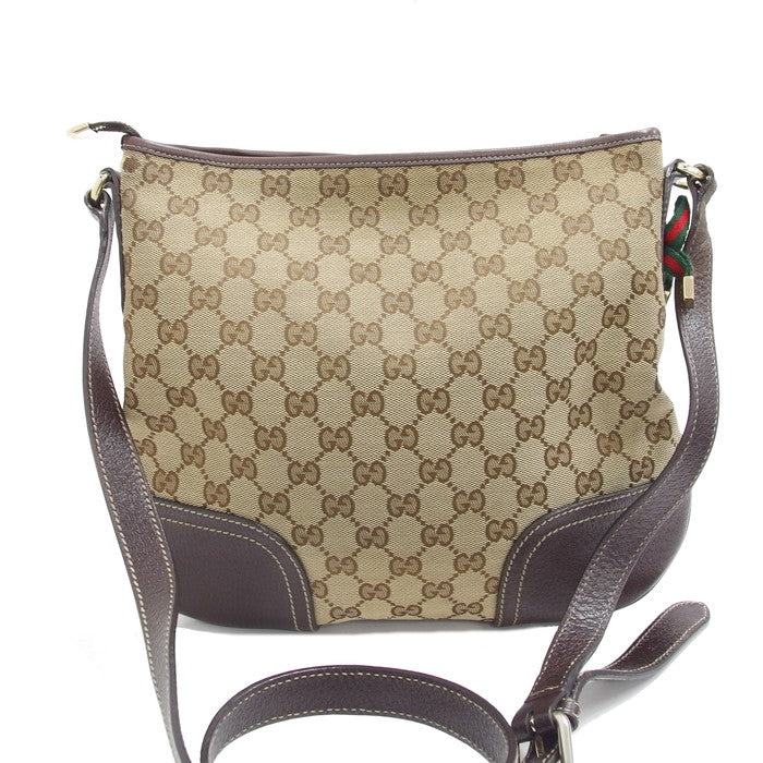 【GUCCI/グッチ】 シェリーライン 204939 ショルダーバッグ GGキャンバス ベージュ/茶 レディース【中古】【真子質店】【GN】,  【TKMo】