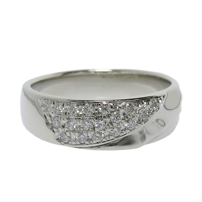 11号 仕上げ済 ダイヤモンド 計0.18ct リング・指輪 Pt900プラチナ 7.6 