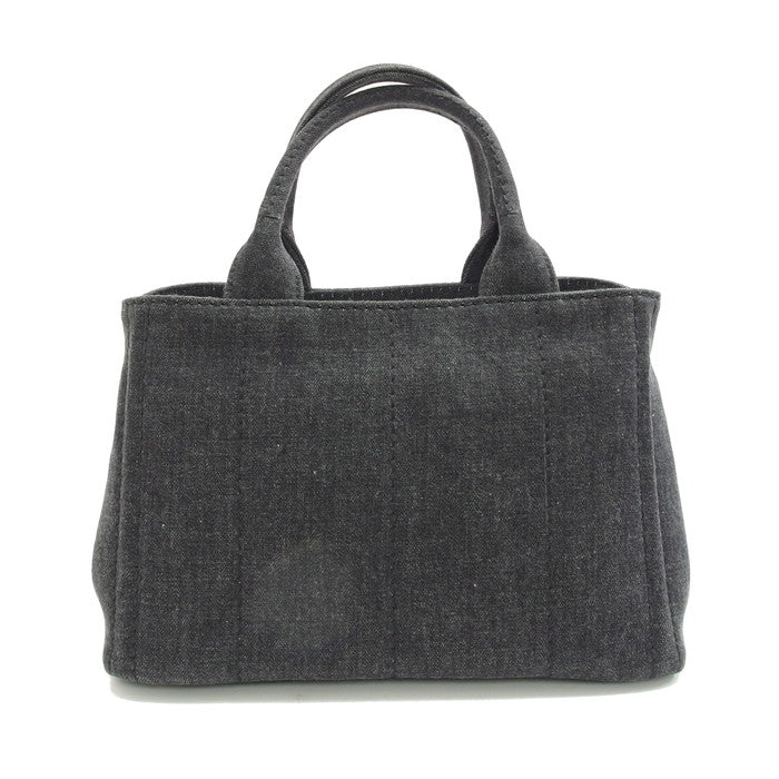 ☆ 【中古】PRADA プラダ カナパ ミニ 2WAY トートバッグ ブラック ...