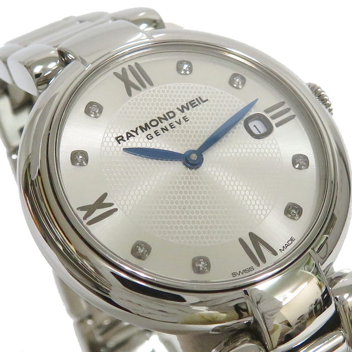 1600-ST-RE695  【RAYMOND WEIL/レイモンドウィル】ダイヤ8P repetto 腕時計 ステンレススチール クオーツ シルバー文字盤 レディース
【中古】【真子質店】




【Ixx】